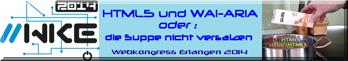 Collage mit WKE 2014 Logo, einem Foto eines Kochtopfes, in den Salz geschüttet wird, sowie dem Text 'Die Suppe nicht versalzen'